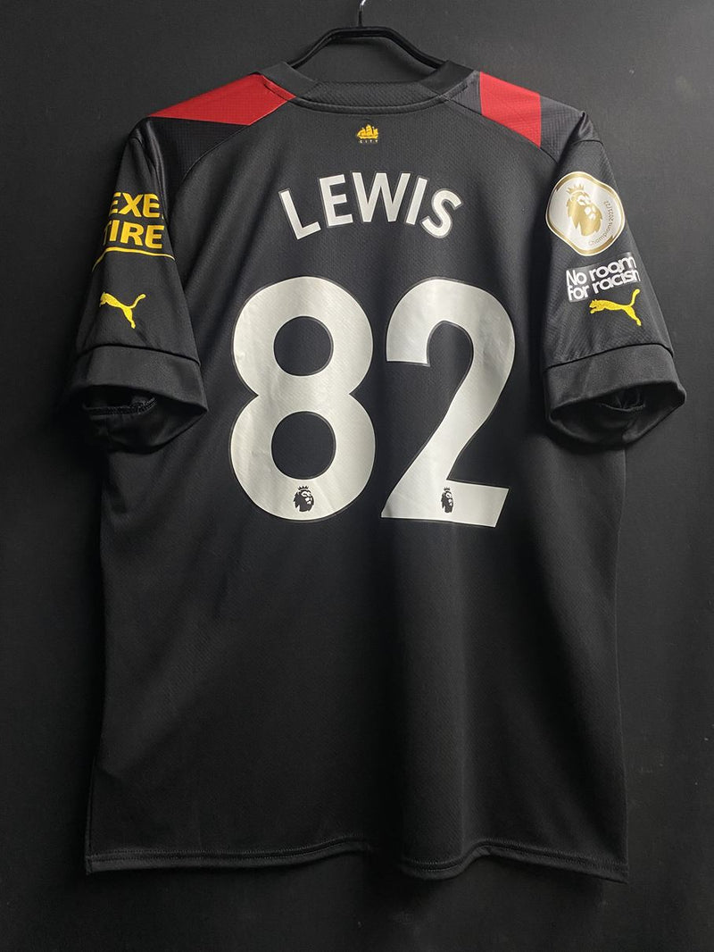 【2022/23】マンチェスター・シティ（A）/ CONDITION：New / SIZE：L / #82 / LEWIS / プレミア、No room for racismパッチ