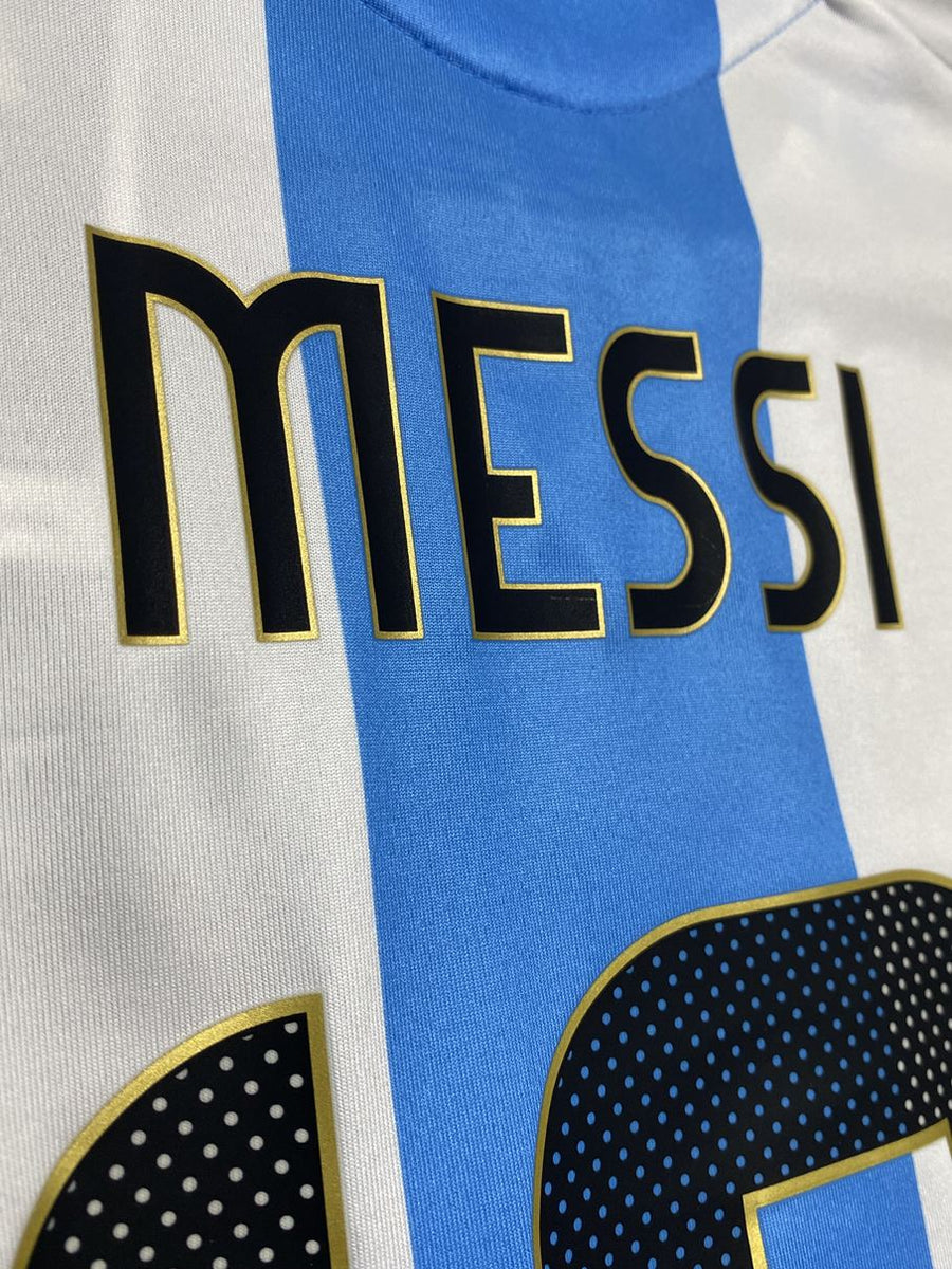 美品！アルゼンチン代表　メッシ　コパアメリカ決勝仕様　オーセンティック adidas アルゼンチン代表 2024 ユニフォーム ホーム 半袖