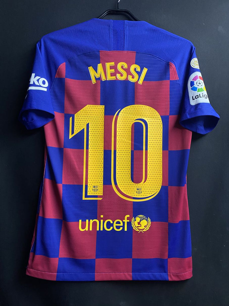 【2019/20】バルセロナ（H）/ CONDITION：A / SIZE：S / #10 / MESSI / ラ・リーガ、リーグ優勝パッチ / オーセンティック