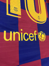 【2019/20】バルセロナ（H）/ CONDITION：A / SIZE：S / #10 / MESSI / ラ・リーガ、リーグ優勝パッチ / オーセンティック