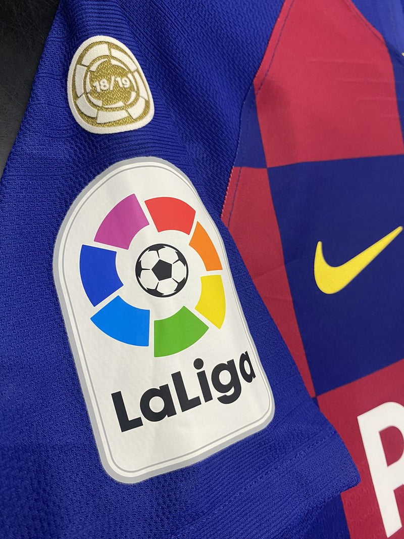 【2019/20】バルセロナ（H）/ CONDITION：A / SIZE：S / #10 / MESSI / ラ・リーガ、リーグ優勝パッチ / オーセンティック