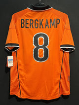【1998】オランダ代表（H）/ CONDITION：NEW / SIZE：M / #8 / BERGKAMP / W杯フランス大会パッチ / 復刻版