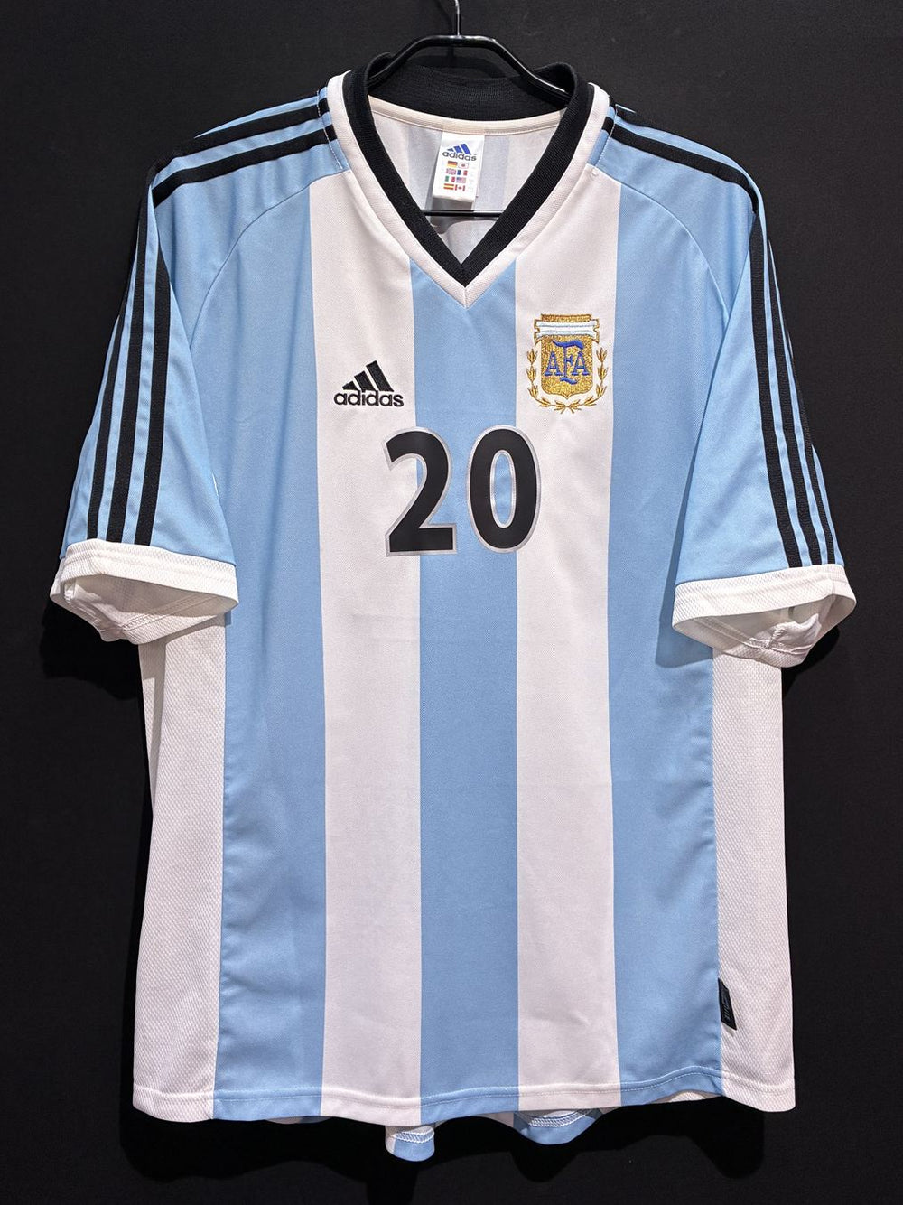 サッカー シャツ ユニフォーム アルゼンチン代表　等 古着 adidas アルゼンチン代表 02/03 ユニフォーム ホーム 半袖