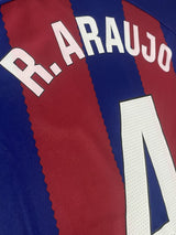 【2023/24】バルセロナ（H）/ CONDITION：A / SIZE：XL / #4 / R.ARAUJO / ラ・リーガパッチ