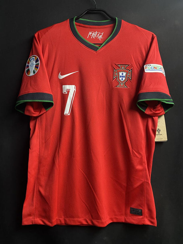 【2024】ポルトガル代表（H）/ CONDITION：New / SIZE：M / #7 / RONALDO / EURO2024、UEFA FOUNDATIONパッチ