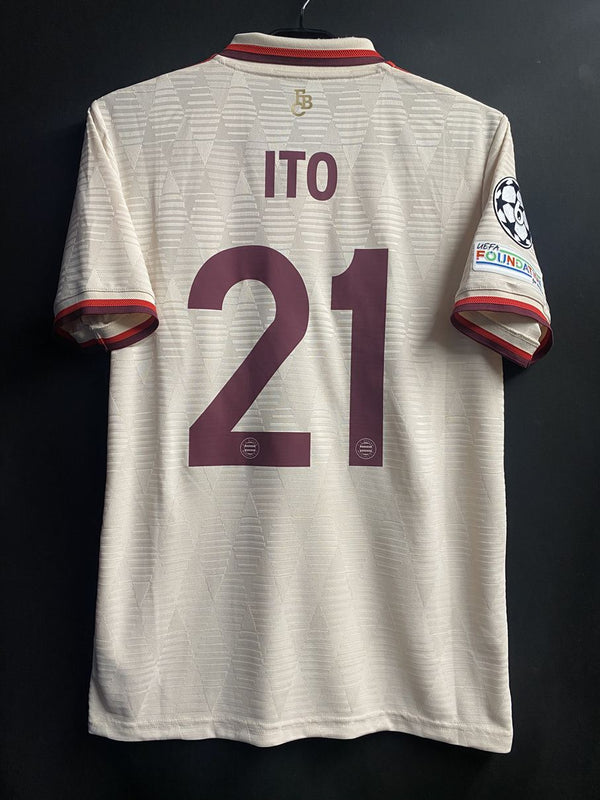 【2024/25】バイエルン（3rd）/ CONDITION：A- / SIZE：S / #21 / ITO / UCL仕様 / オーセンティック