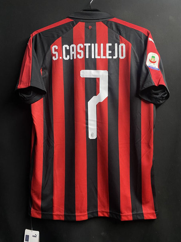 【2018/19】ACミラン（H）/ CONDITION：New / SIZE：M / #7 / S.CASTILLEJO / セリエAパッチ