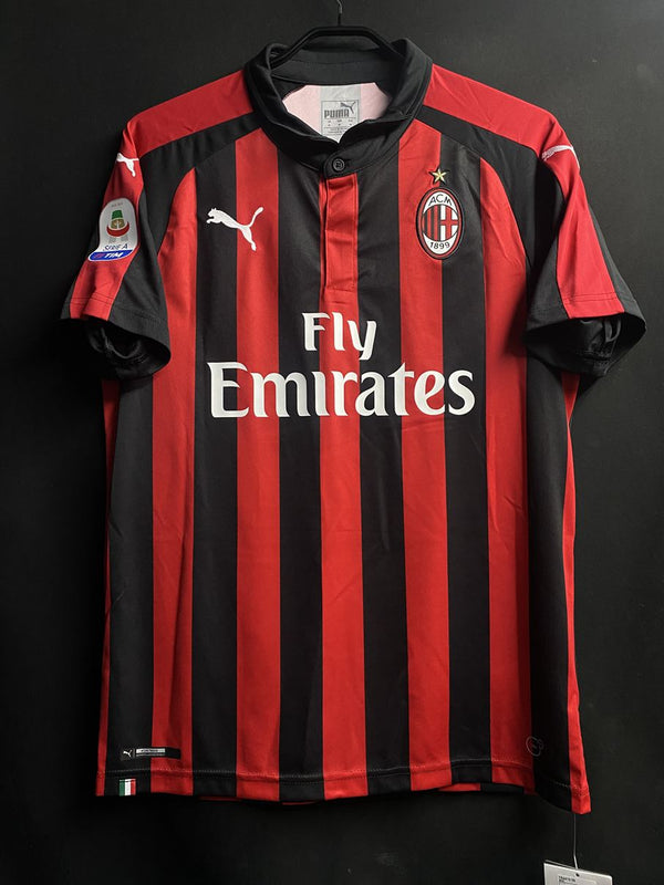 【2018/19】ACミラン（H）/ CONDITION：New / SIZE：M / #7 / S.CASTILLEJO / セリエAパッチ