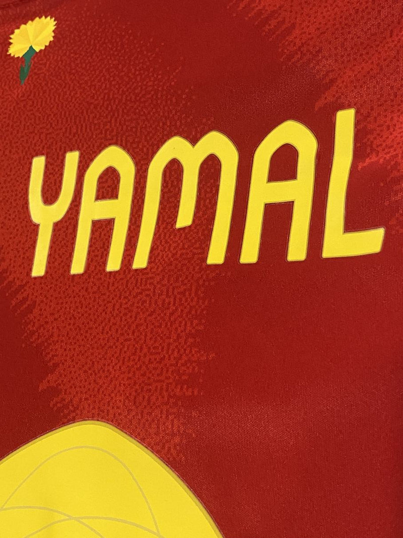 【2024】スペイン代表（H）/ CONDITION：A / SIZE：M（日本規格）/ #19 / LAMIN YAMAL / EURO2024、UEFA FOUNDATIONパッチ