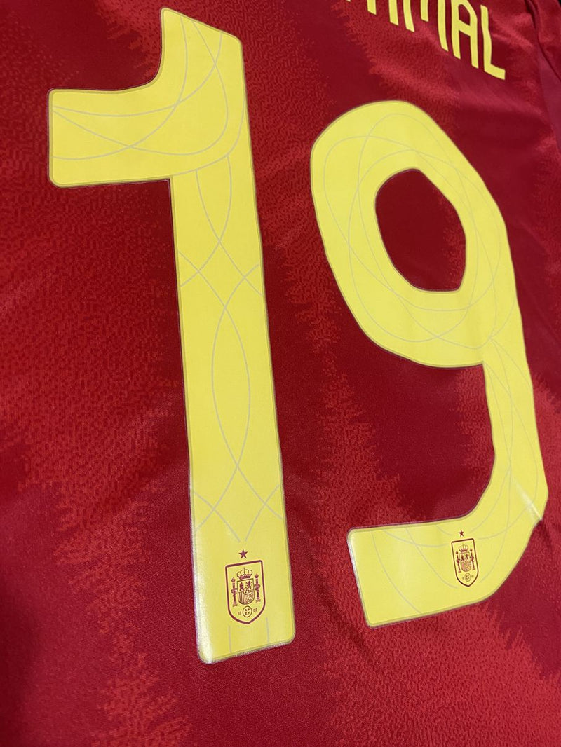 【2024】スペイン代表（H）/ CONDITION：A / SIZE：M（日本規格）/ #19 / LAMIN YAMAL / EURO2024、UEFA FOUNDATIONパッチ