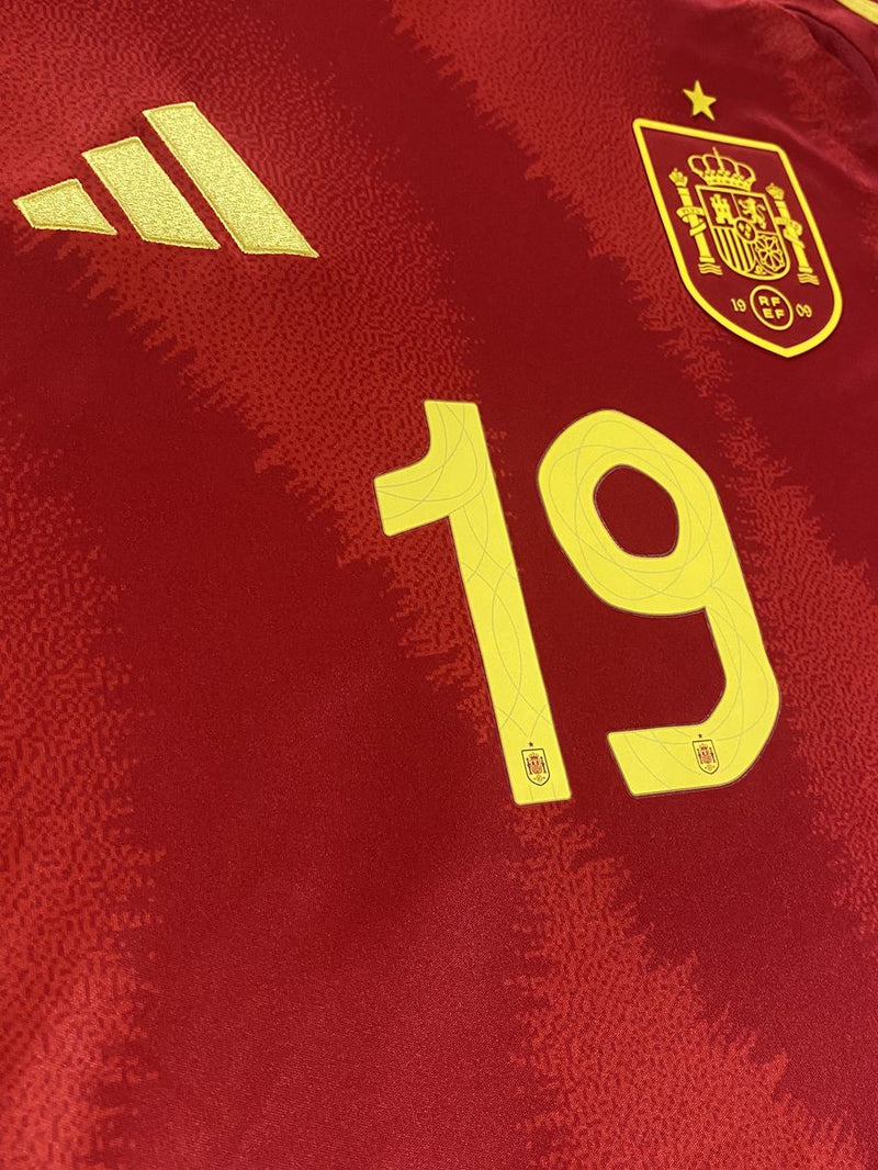 【2024】スペイン代表（H）/ CONDITION：A / SIZE：M（日本規格）/ #19 / LAMIN YAMAL / EURO2024、UEFA FOUNDATIONパッチ