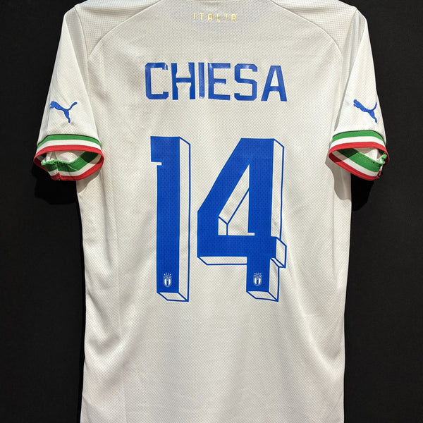 イタリア代表 CHIESA 14 サッカーウェア上下 2024-25 Italy Home Shirt Chiesa #14 (Youths)