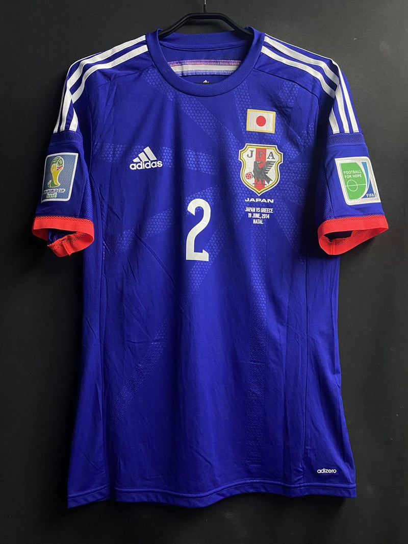 【2014】日本代表（H) / CONDITION：New / SIZE：XO（日本規格）/ #2 / UCHIDA / 2014W杯ギリシャ戦仕様 / オーセンティック