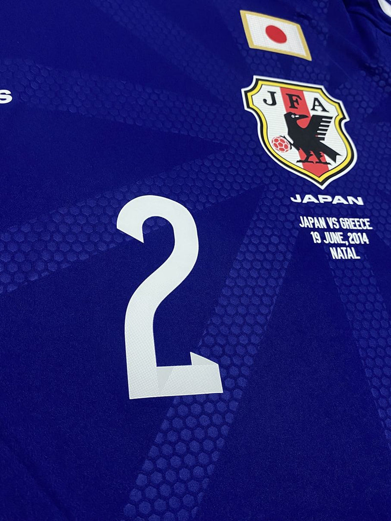 【2014】日本代表（H) / CONDITION：New / SIZE：XO（日本規格）/ #2 / UCHIDA / 2014W杯ギリシャ戦仕様 / オーセンティック