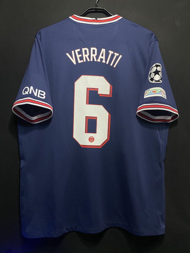 【2021/22】パリ・サンジェルマン（H）/ CONDITION：A / SIZE：XL / #6 / VERRATTI / UCL仕様