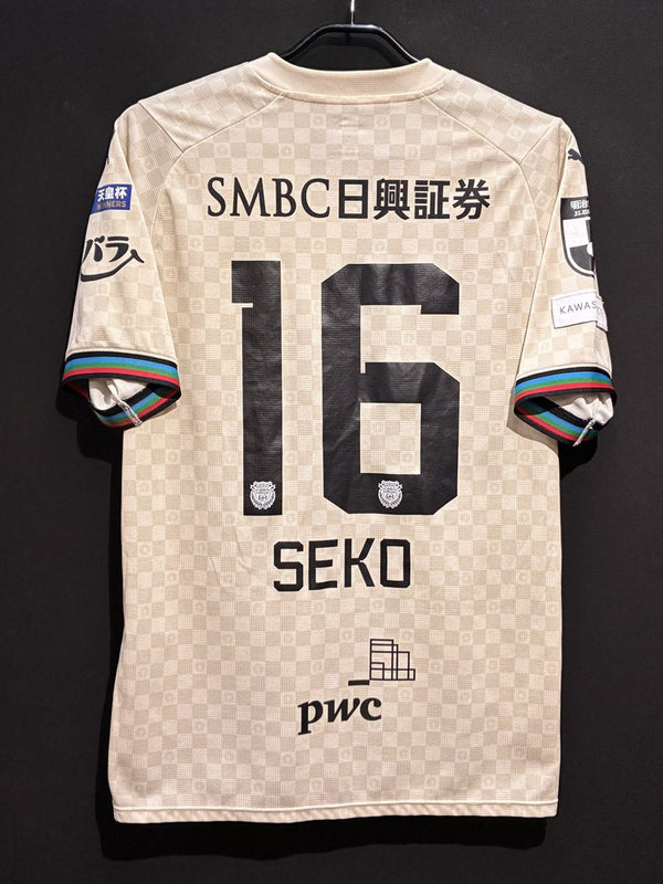 【2024】川崎フロンターレ（A）/ CONDITION：A / SIZE：XXL（ASIA）/ #16 / SEKO / 天皇杯チャンピオンパッチ