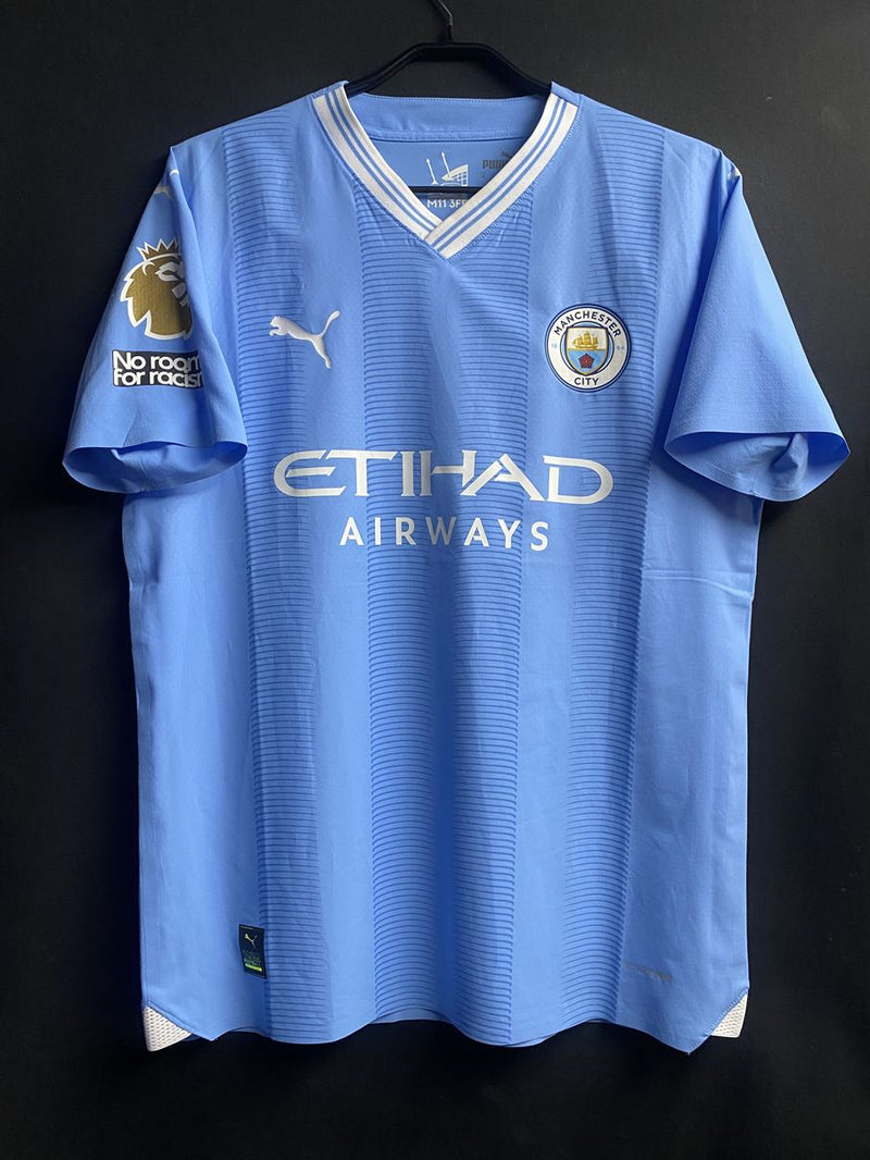 【2023/24】マンチェスター・シティ（H）/ CONDITION：A / SIZE：M / #17 / DE BRUYNE / プレミア優勝、NO ROOM FOR RACISMパッチ / オーセンティック