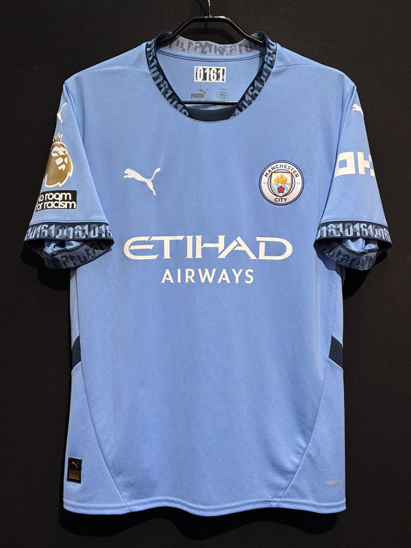 【2024/25】マンチェスター・シティ（H）/ CONDITION：A / SIZE：L / #47 / FODEN / プレミアリーグチャンピオン、No room for racismパッチ