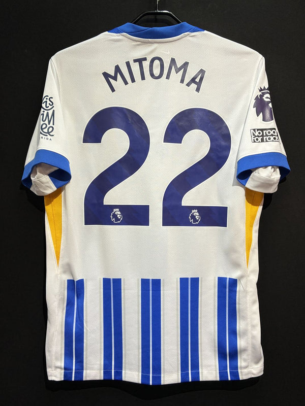 【2024/25】ブライトン（H）/ CONDITION：B / SIZE：M / #22 / MITOMA / プレミアリーグ、No room for racismパッチ