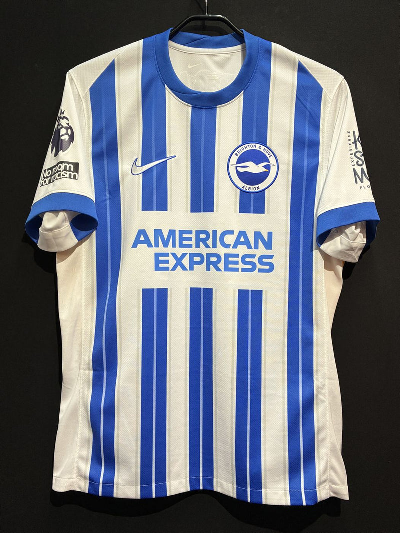 【2024/25】ブライトン（H）/ CONDITION：B / SIZE：M / #22 / MITOMA / プレミアリーグ、No room for racismパッチ