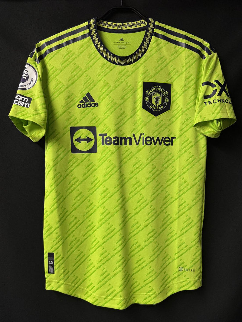 【2022/23】マンチェスター・ユナイテッド（3rd）/ CONDITION：A- / SIZE：S（日本規格）/ #34 / VAN DE BEEK / プレミア、No room for racismパッチ / オーセンティック