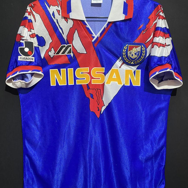 美品　90s 横浜F.マリノス　ビンテージ長袖サッカーユニフォーム　初期　ミズノ 横浜F・マリノス – Vintage Sports Football Store
