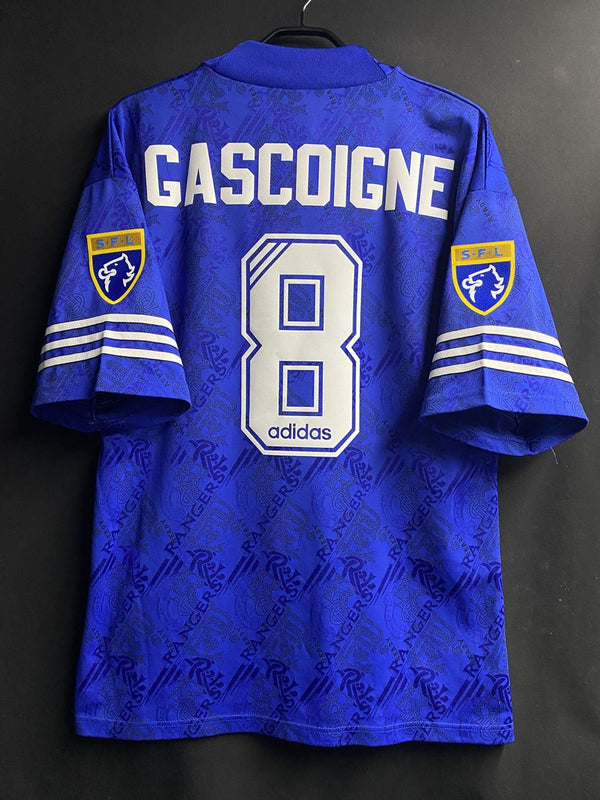 【1995/96】レンジャーズ（H）/ CONDITION：A / SIZE：L / #8 / GASCOIGNE / スコティッシュ・フットボールリーグ優勝パッチ