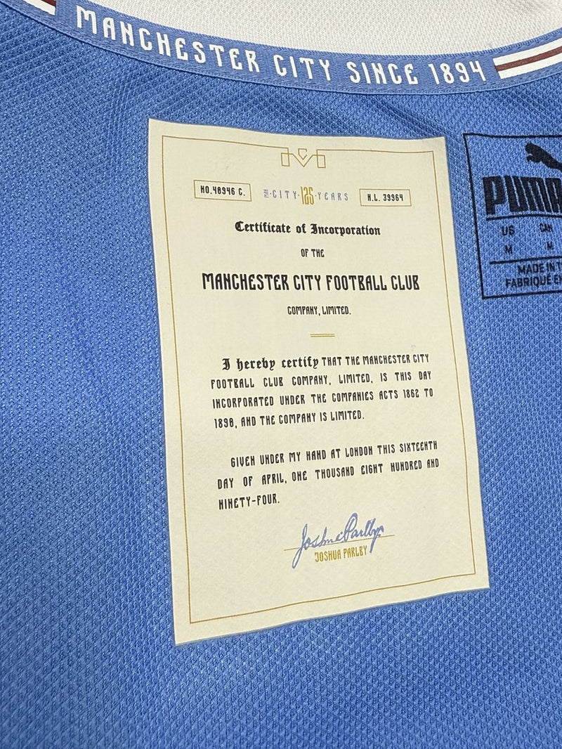 【2019】マンチェスター・シティ（記念）/ CONDITION：New / SIZE：M / #11 / ZINCHENKO / FAコミュニティ・シールド仕様 /  クラブ名改称125周年