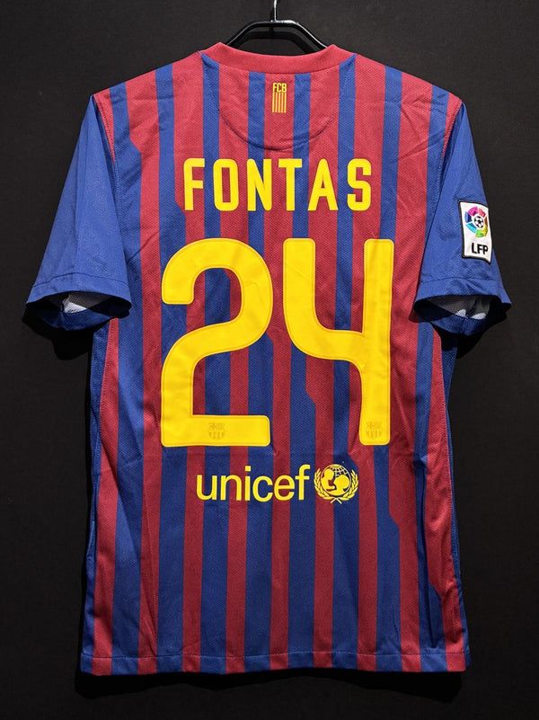 【2011/12】バルセロナ（H）/ CONDITION：A- / SIZE：S / #24 / FONTAS / クラブW杯チャンピオンパッチ