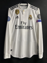 【2018/19】レアル・マドリード（H）/ CONDITION：A- / SIZE：S / #4 / SERGIO RAMOS / UCL仕様 / オーセンティック