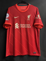 【2021/22】リバプール（H）/ CONDITION：A- / SIZE：L / #11 / M.SALAH / プレミア、NO ROOM FOR RACISMパッチ