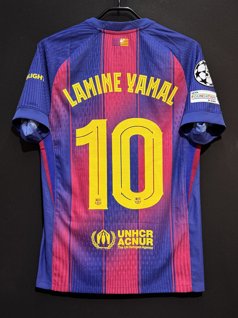 バルセロナ 25-26ホームユニフォーム　正規品 Lamine Yamal 10 国内正規品】FCバルセロナ LAMINE YAMAL Mサイズ 10番 25/26 ホーム