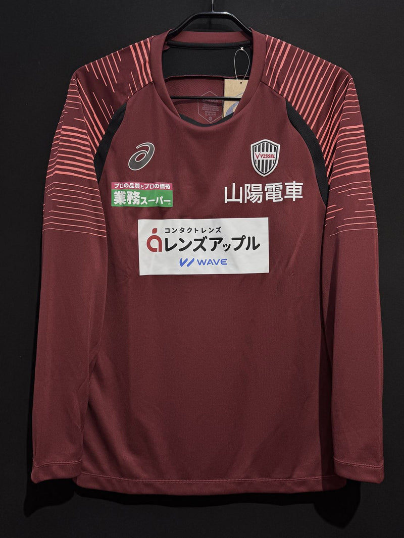 ヴィッセル神戸長袖練習着2XL ヴィッセル神戸 2024 【練習着】長袖ドライプラクティスシャツ｜【公式