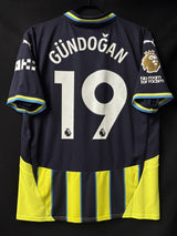 【2024/25】マンチェスター・シティ（A）/ CONDITION：NEW / SIZE：L / #19 / GÜNDOĞAN / プレミア優勝、No room for racism、CWC優勝パッチ