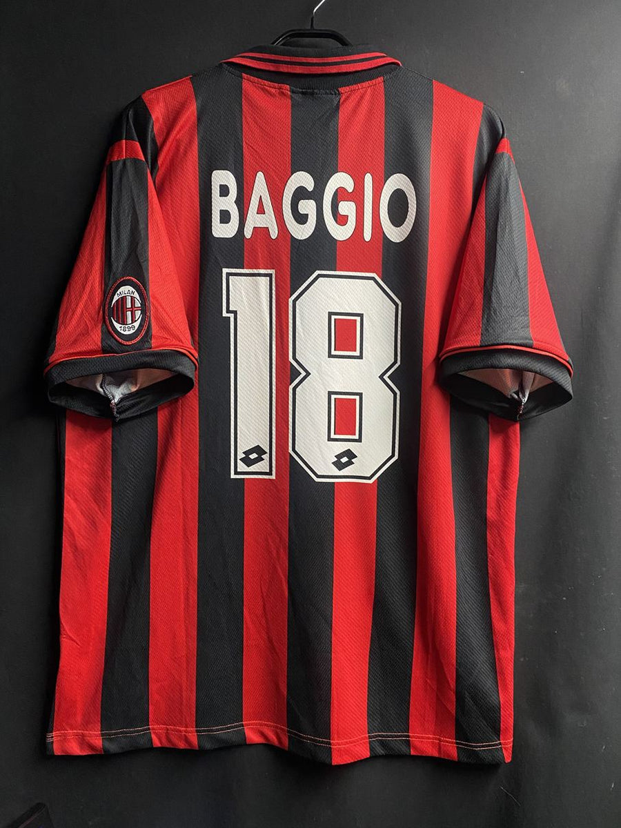 新品タグ付き　96-97 ミラン　バッジョ選手　ユニフォーム 1996/97】ACミラン（H) / CONDITION：New / SIZE：XL / #18 / BAGGIO