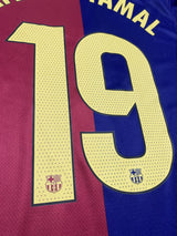 【2024/25】バルセロナ（H） / CONDITION：New / SIZE：M / #19 / LAMIN YAMAL / ラリーガパッチ