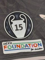 【2024/25】レアル・マドリード（3RD）/ CONDITION：A- / SIZE：L / #9 / MBAPPÉ / UCL優勝、Foundationパッチ / オーセンティック