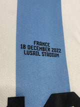 【2022】アルゼンチン代表（H）/ CONDITION：A / SIZE：L / #10 / MESSI / カタールW杯決勝フランス代表戦仕様