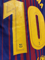 【2017/18】バルセロナ（H）/ CONDITION：NEW / SIZE：M / #10 / BARCELONA（リオネル・メッシ）/ ラ・リーガ第1節ベティス戦仕様 / オーセンティック