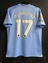 【2023/24】マンチェスター・シティ（H）/ CONDITION：A / SIZE：M / #17 / DE BRUYNE / プレミア優勝、No room for racism、CWCパッチ