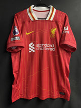 【2024/25】リバプール（H）/ CONDITION：A / SIZE：L / #11 / M.SALAH / プレミア、No room for racismパッチ