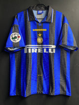 【1996/97】インテル（H）/ CONDITION：A- / SIZE：L / #2 / BERGOMI / レガ・カルチョパッチ