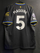 【2025/26】マンチェスター・ユナイテッド（3rd）/ CONDITION：A / SIZE：4XL（日本規格）/ #5 / MAGUIRE / プレミア、No room for racismパッチ