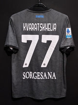 【2024/25】ナポリ（3RD）/ CONDITION：A / SIZE：M / #77 / KVARATSKHELIA / セリエAパッチ