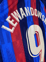 【2022/23】バルセロナ（H）/ CONDITION：A- / SIZE：L / #9 / LEWANDOWSKI / ラ・リーガパッチ /  オーセンティック