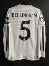 【2024/25】レアル・マドリード（H）/ CONDITION：New / SIZE：S / #5 / BELLINGHAM / UCL仕様 / オーセンティック