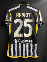 【2023/24】ユベントス（H）/ CONDITION：A / SIZE：S / #25 / RABIOT / 腰スポンサー