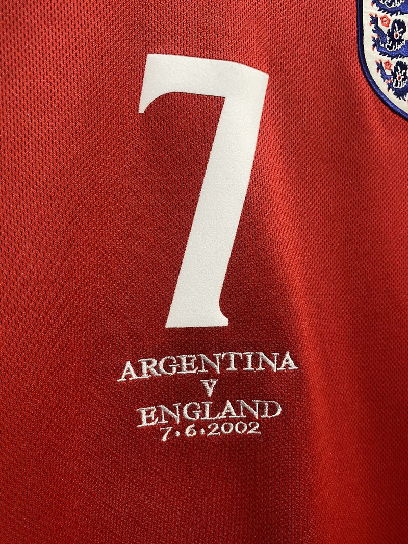 2002】イングランド代表（A）/ CONDITION：B+ / SIZE：XL相当 / #7