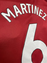 【2025/26】マンチェスター・ユナイテッド（H）/ CONDITION：A / SIZE：2XL（日本規格）/ #6 / MARTINEZ/プレミア、No room for racismパッチ