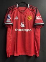 【2025/26】マンチェスター・ユナイテッド（H）/ CONDITION：A / SIZE：2XL（日本規格）/ #8 / B.FERNANDES / プレミア、No room for racismパッチ